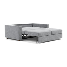 Load image into Gallery viewer, Neah Queen Sleeper Sofa with Standard Arms - 565 Twist Granite - 04 bed 3 4