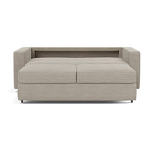 Load image into Gallery viewer, Neah Queen Sleeper Sofa with Standard Arms - 579 Kenya Gravel - 03 bed front