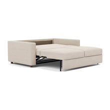 Load image into Gallery viewer, Neah Queen Sleeper Sofa with Standard Arms - 612 Blida Sand Grey - 04 bed 3 4