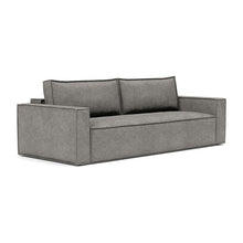 Load image into Gallery viewer, Newilla Sleeper Sofa with Standard Arms sofa three-quarter view - 282 Avella Warm Grey