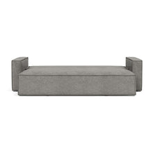 Load image into Gallery viewer, Newilla Sleeper Sofa with Standard Arms bed front view - 282 Avella Warm Grey