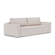 Load image into Gallery viewer, Newilla Sleeper Sofa with Standard Arms sofa three-quarter view - 300 Weda Sand