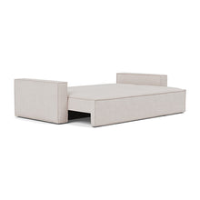 Load image into Gallery viewer, Newilla Sleeper Sofa with Standard Arms bed three-quarter view - 300 Weda Sand