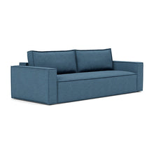 Load image into Gallery viewer, Newilla Sleeper Sofa with Standard Arms sofa three-quarter view - 302 Weda Blue