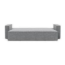 Load image into Gallery viewer, Newilla Sleeper Sofa with Standard Arms bed front view - 351 Taura Slate Grey