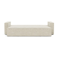 Load image into Gallery viewer, Newilla Sleeper Sofa with Standard Arms bed front view - 357 Taura Off White