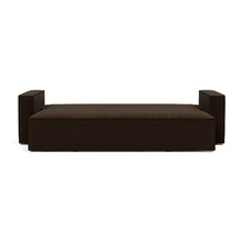 Load image into Gallery viewer, Newilla Sleeper Sofa with Standard Arms bed front view - 358 Taura Chocco