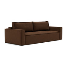 Load image into Gallery viewer, Newilla Sleeper Sofa with Standard Arms sofa three-quarter view - 359 Taura Cappuccino