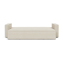 Load image into Gallery viewer, Newilla Sleeper Sofa with Standard Arms bed front view - 365 Halifax Shell