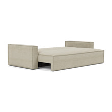 Load image into Gallery viewer, Newilla Sleeper Sofa with Standard Arms bed three-quarter view - 366 Halifax Antique