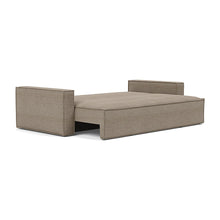 Load image into Gallery viewer, Newilla Sleeper Sofa with Standard Arms bed three-quarter view - 367 Halifax Wicker