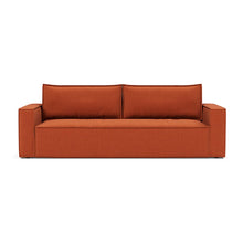 Load image into Gallery viewer, Newilla Sleeper Sofa with Standard Arms sofa front view - 412 Esina Rust Orange