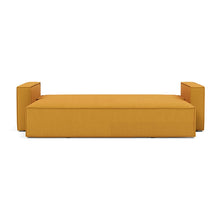 Load image into Gallery viewer, Newilla Sleeper Sofa with Standard Arms bed front view - 507 Elegance Burned Curry