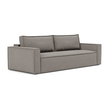 Load image into Gallery viewer, Newilla Sleeper Sofa with Standard Arms sofa three-quarter view - 521 Mixed Dance Grey