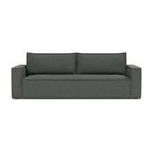 Load image into Gallery viewer, Newilla Sleeper Sofa with Standard Arms sofa front view - 529 Bouclé Charcoal