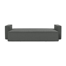 Load image into Gallery viewer, Newilla Sleeper Sofa with Standard Arms bed front view - 529 Bouclé Charcoal