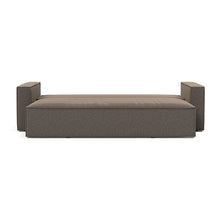 Load image into Gallery viewer, Newilla Sleeper Sofa with Standard Arms bed front view - 530 Bouclé Taupe