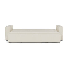 Load image into Gallery viewer, Newilla Sleeper Sofa with Standard Arms bed front view - 531 Bouclé Off White