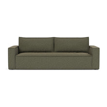 Load image into Gallery viewer, Newilla Sleeper Sofa with Standard Arms sofa front view - 535 Bouclé Forest Green