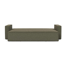 Load image into Gallery viewer, Newilla Sleeper Sofa with Standard Arms bed front view - 535 Bouclé Forest Green
