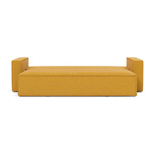 Load image into Gallery viewer, Newilla Sleeper Sofa with Standard Arms bed front view - 536 Bouclé Ochre