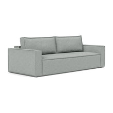 Load image into Gallery viewer, Newilla Sleeper Sofa with Standard Arms sofa three-quarter view - 538 Melange Light Grey