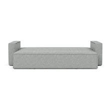 Load image into Gallery viewer, Newilla Sleeper Sofa with Standard Arms bed front view - 538 Melange Light Grey