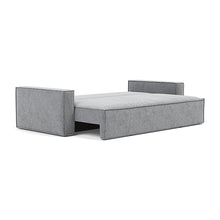 Load image into Gallery viewer, Newilla Sleeper Sofa with Standard Arms bed three-quarter view - 565 Twist Granite