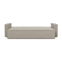 Load image into Gallery viewer, Newilla Sleeper Sofa with Standard Arms bed front view - 579 Kenya Gravel