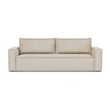 Load image into Gallery viewer, Newilla Sleeper Sofa with Standard Arms sofa front view - 586 Phobos Latte