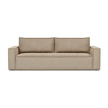 Load image into Gallery viewer, Newilla Sleeper Sofa with Standard Arms sofa front view - 587 Phobos Mocha