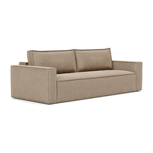 Load image into Gallery viewer, Newilla Sleeper Sofa with Standard Arms sofa three-quarter view - 587 Phobos Mocha