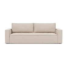 Load image into Gallery viewer, Newilla Sleeper Sofa with Standard Arms sofa front view - 612 Blida Sand Grey