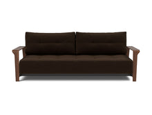 Load image into Gallery viewer, Ran D.E.L. Sleeper Sofa sofa front - 358 Taura Chocco
