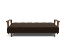 Load image into Gallery viewer, Ran D.E.L. Sleeper Sofa bed front - 358 Taura Chocco