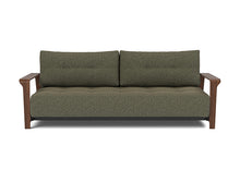 Load image into Gallery viewer, Ran D.E.L. Sleeper Sofa sofa front - 535 Bouclé Forest Green