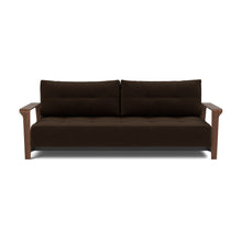 Load image into Gallery viewer, Ran D.E.L. Sleeper Sofa sofa front - 358 Taura Chocco