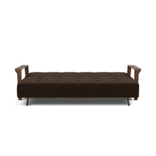 Load image into Gallery viewer, Ran D.E.L. Sleeper Sofa bed front - 358 Taura Chocco