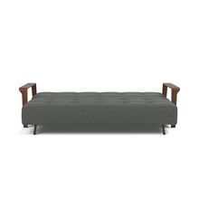 Load image into Gallery viewer, Ran D.E.L. Sleeper Sofa bed front - 529 Bouclé Charcoal