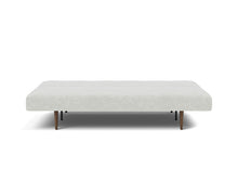Load image into Gallery viewer, Recast Sleeper Sofa Dark Styletto bed front - 256 Adario Fog