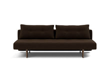 Load image into Gallery viewer, Recast Sleeper Sofa Dark Styletto sofa front - 358 Taura Chocco