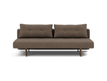Load image into Gallery viewer, Recast Sleeper Sofa Dark Styletto sofa front - 411 Esina Cedar Brown