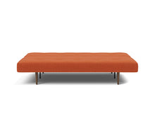Load image into Gallery viewer, Recast Sleeper Sofa Dark Styletto bed front - 412 Esina Rust Orange