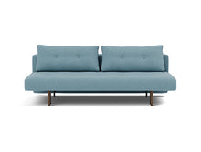 Load image into Gallery viewer, Recast Sleeper Sofa Dark Styletto sofa front - 525 Mixed Dance Light Blue