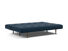 Load image into Gallery viewer, Recast Sleeper Sofa Dark Styletto bed 3/4 - 528 Mixed Dance Blue