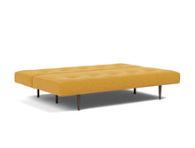 Load image into Gallery viewer, Recast Sleeper Sofa Dark Styletto bed 3/4 - 536 Bouclé Ochre