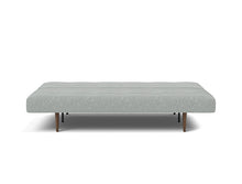 Load image into Gallery viewer, Recast Sleeper Sofa Dark Styletto bed front - 538 Melange Light Grey