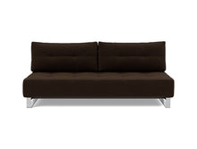 Load image into Gallery viewer, Supremax D.E.L. Sleeper Sofa front view - 358 Taura Chocco