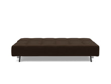 Load image into Gallery viewer, Supremax D.E.L. Sleeper Sofa 03 bed front - 358 Taura Chocco