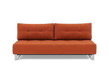 Load image into Gallery viewer, Supremax D.E.L. Sleeper Sofa front view - 412 Esina Rust Orange